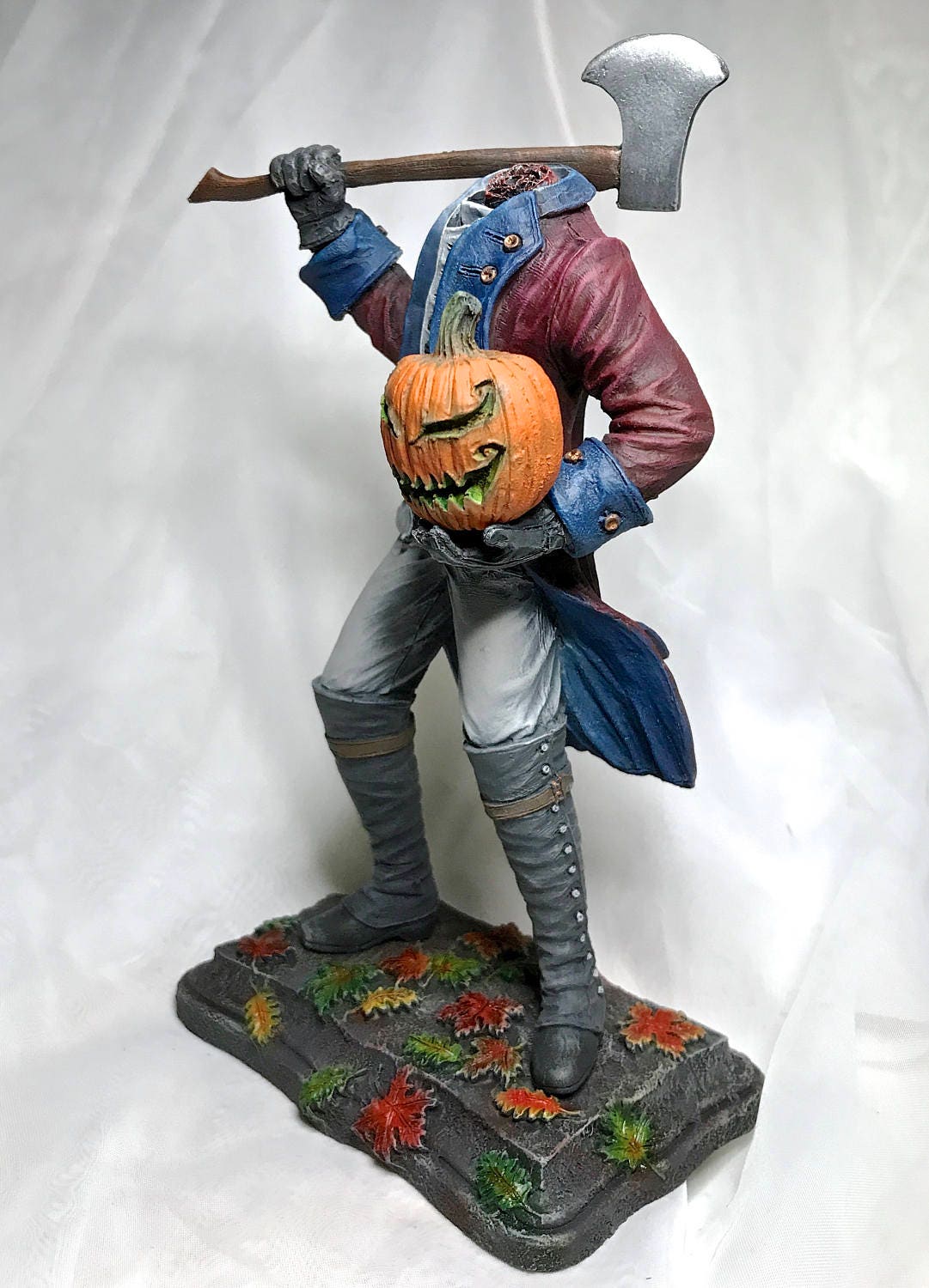 Headless Horseman Hand-Painted Resin Figurine — Full Color