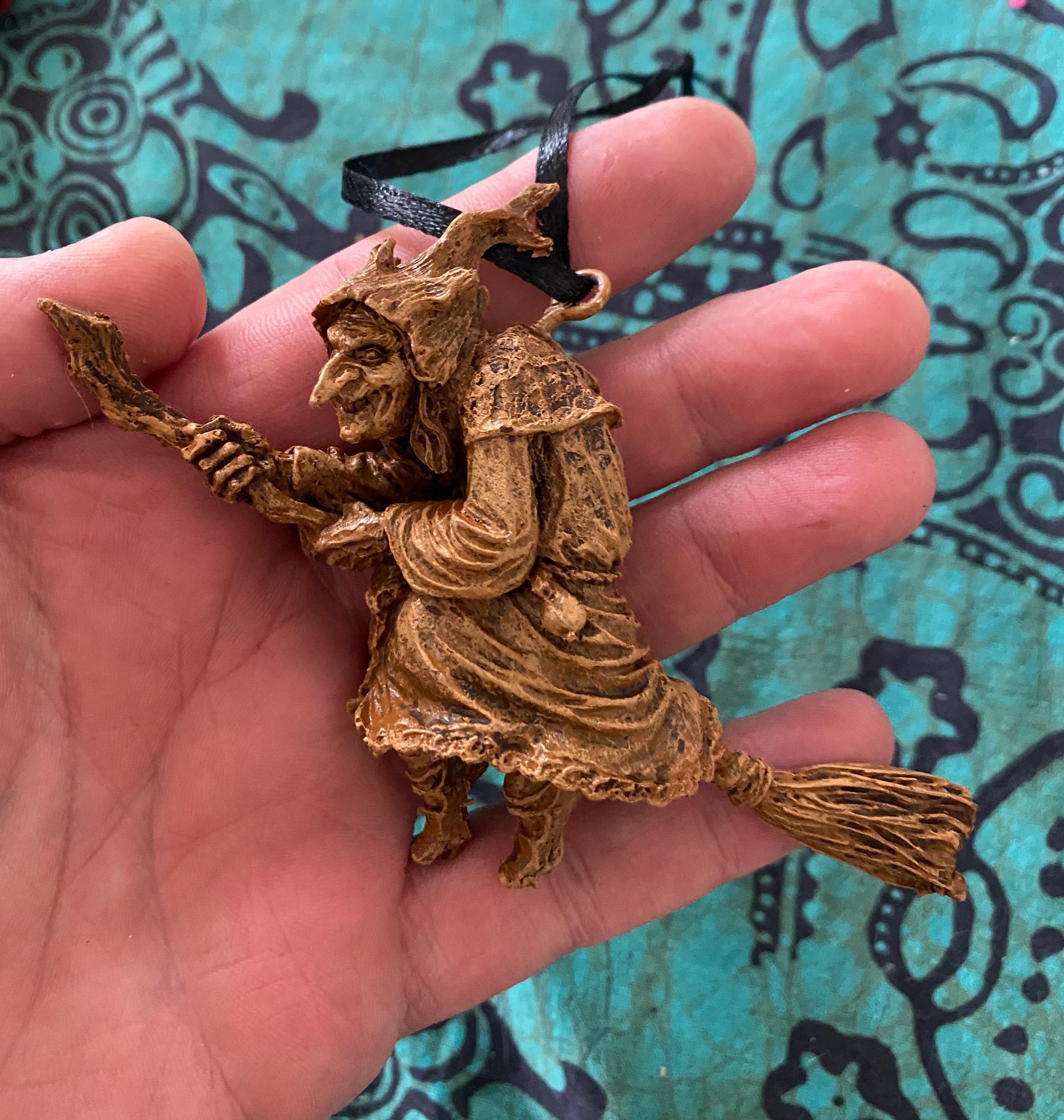La Befana the Witch Hand-Painted Resin Ornament