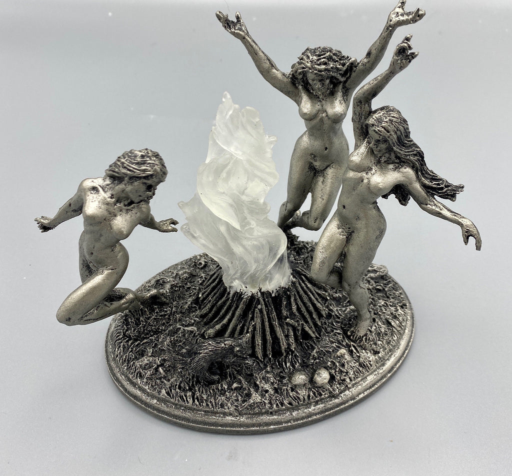 Witch's Sabbath Sculpture with LED Tea Light