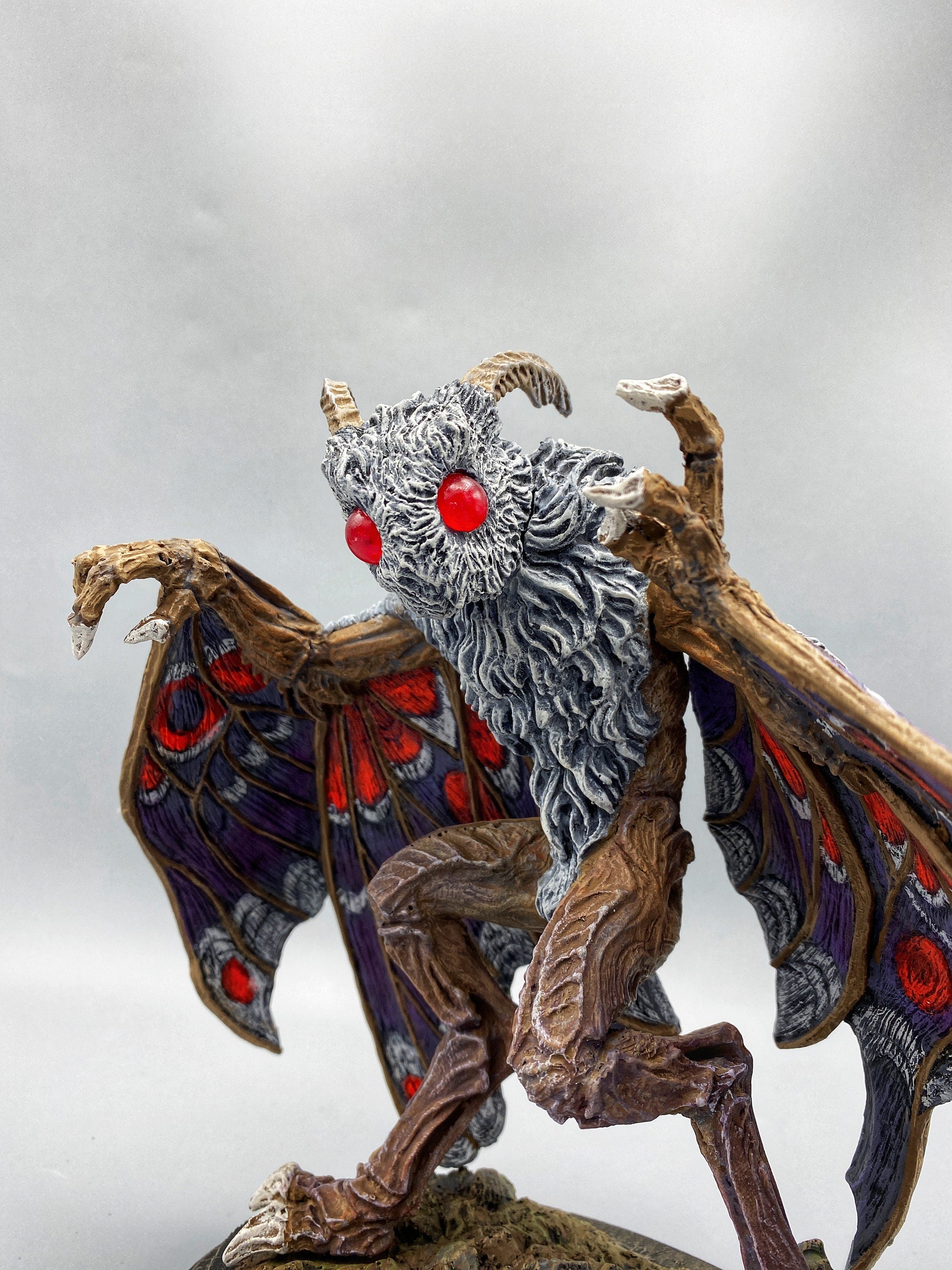 Mothman Hand-Painted Resin Figurine — Full Color