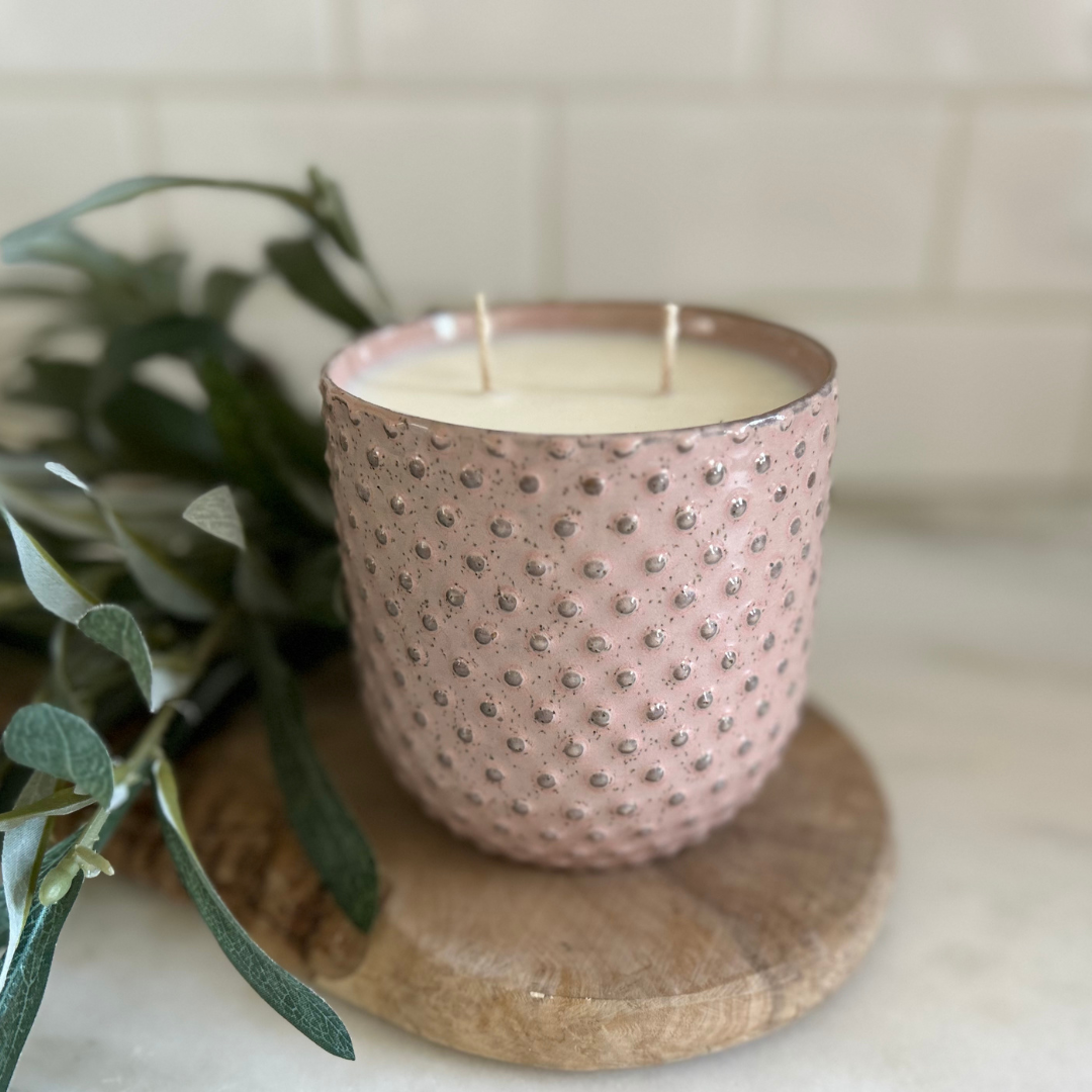 Spring Home Decor Dusty Pink Limited Edition Soy Candle