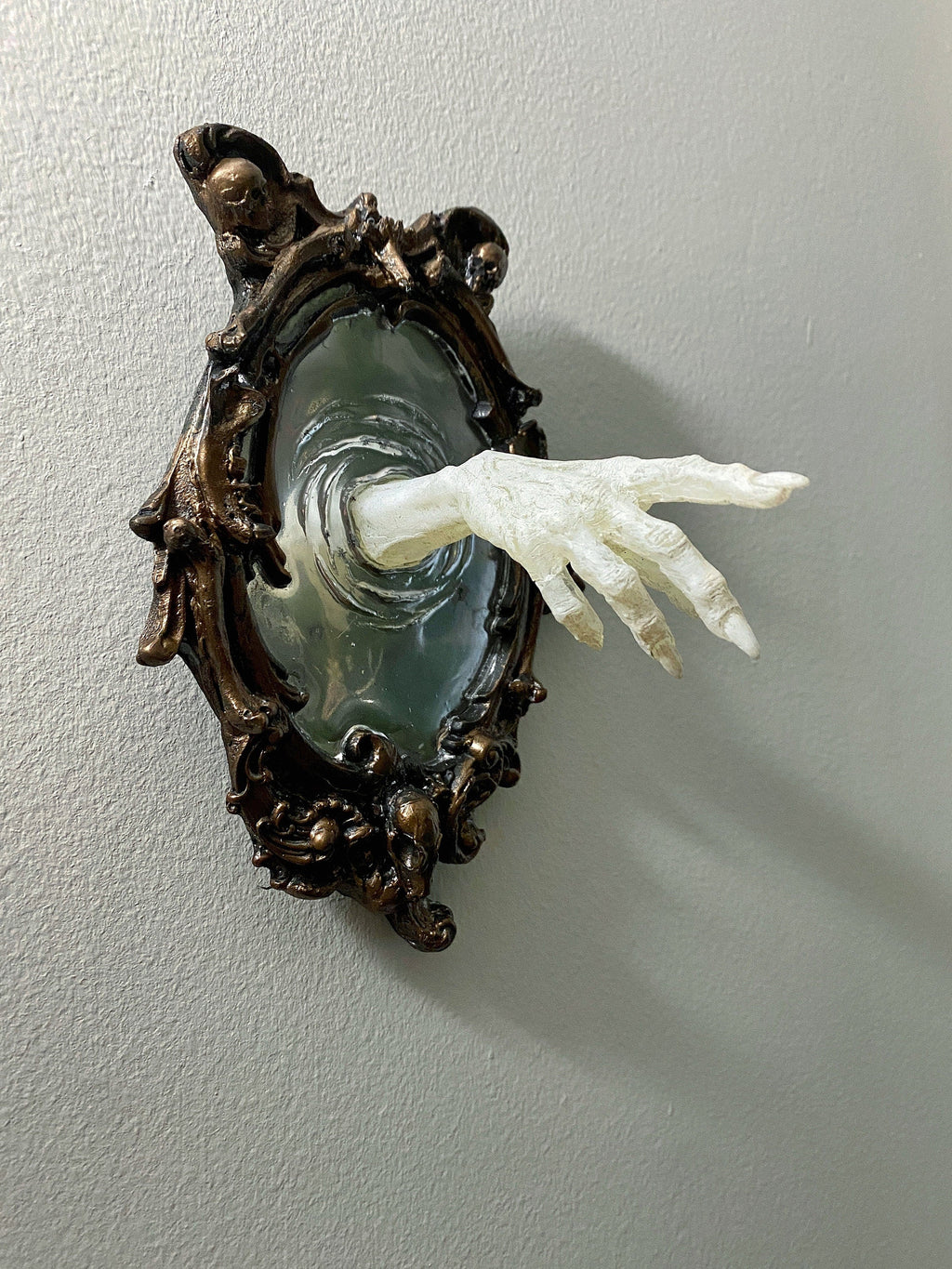 Spectral Hand Wall Plaque — White