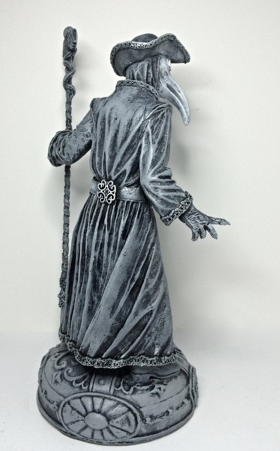 Venetian Plague Doctor Hand-Painted Resin Figurine