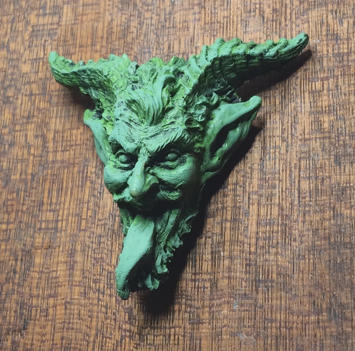 Krampus Hand-Painted Resin Magnet — Version 2
