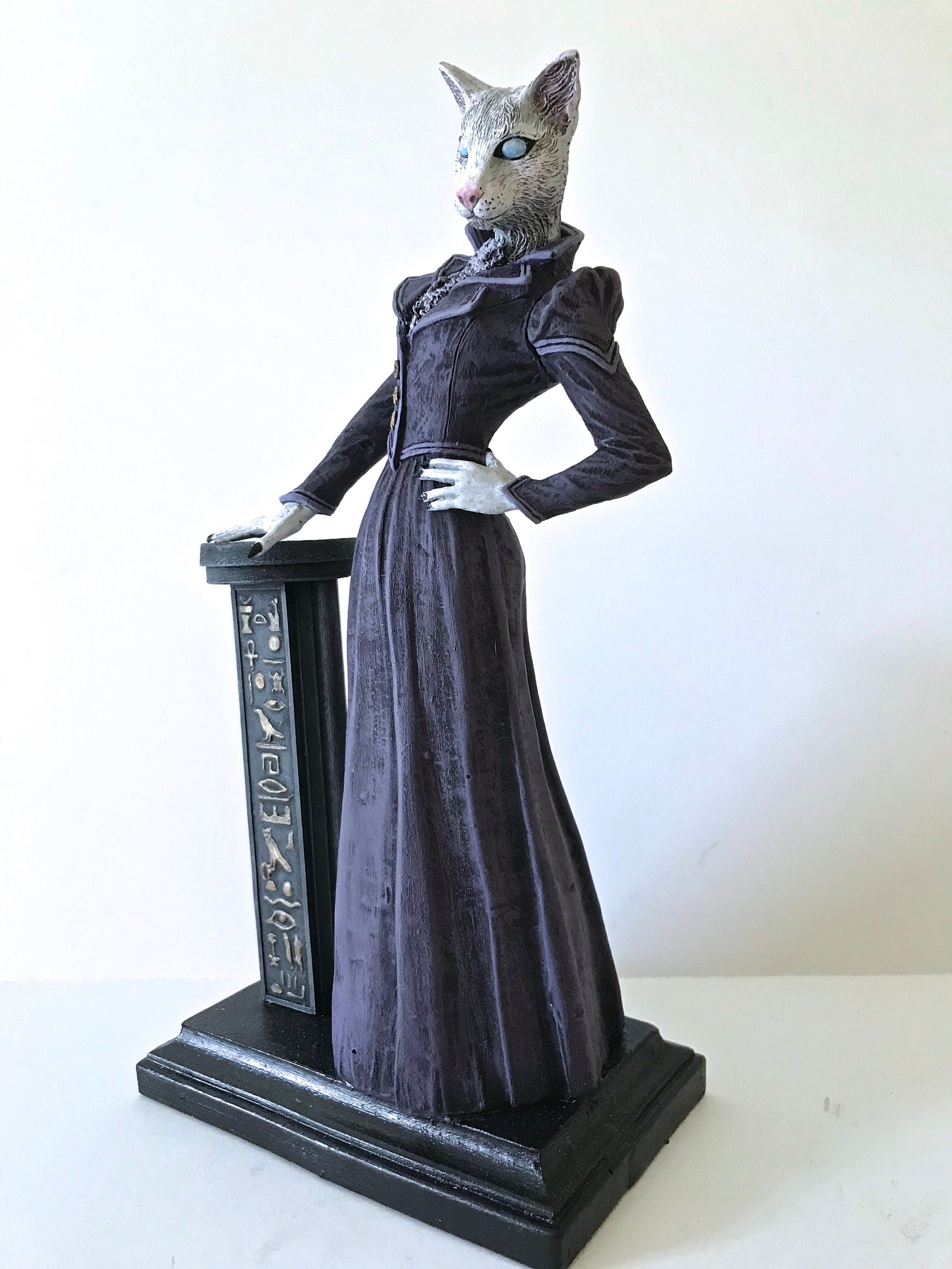 Lady Bast Cat Goddess Hand-Painted Resin Figurine