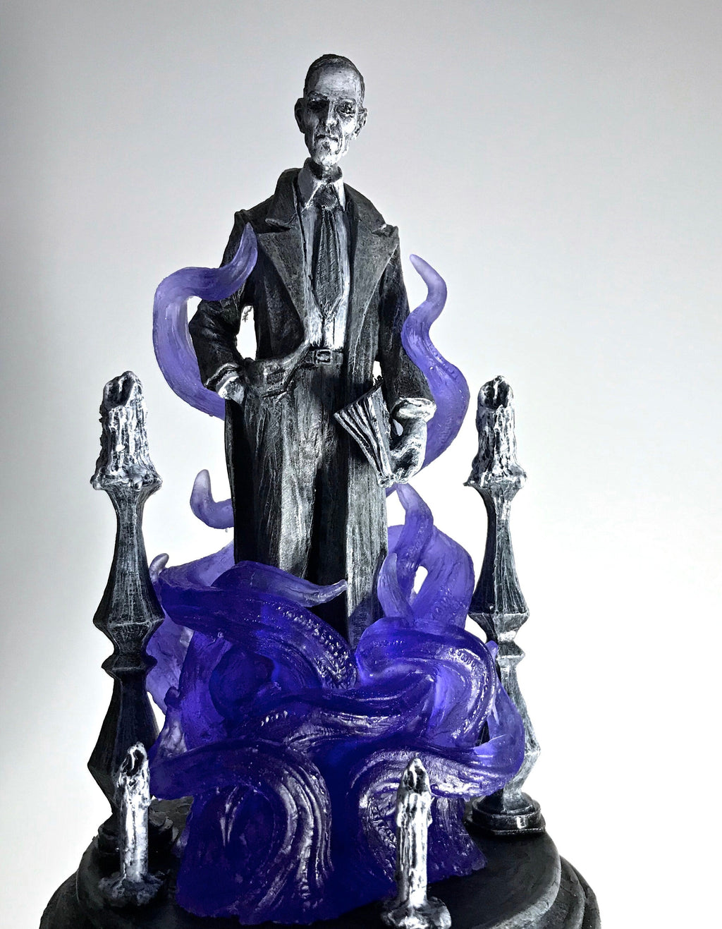H.P. Lovecraft Statue — Purple Tentacles, designed with Abigail Larson