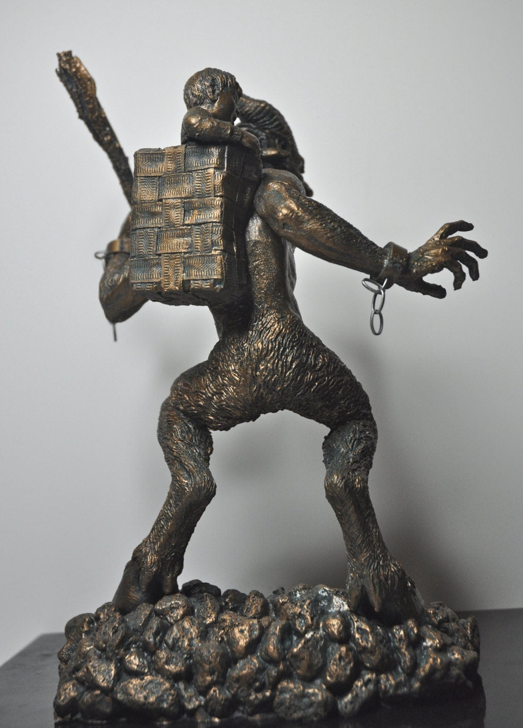 Krampus I Hand-Painted Resin Figurine — Bronze Finish