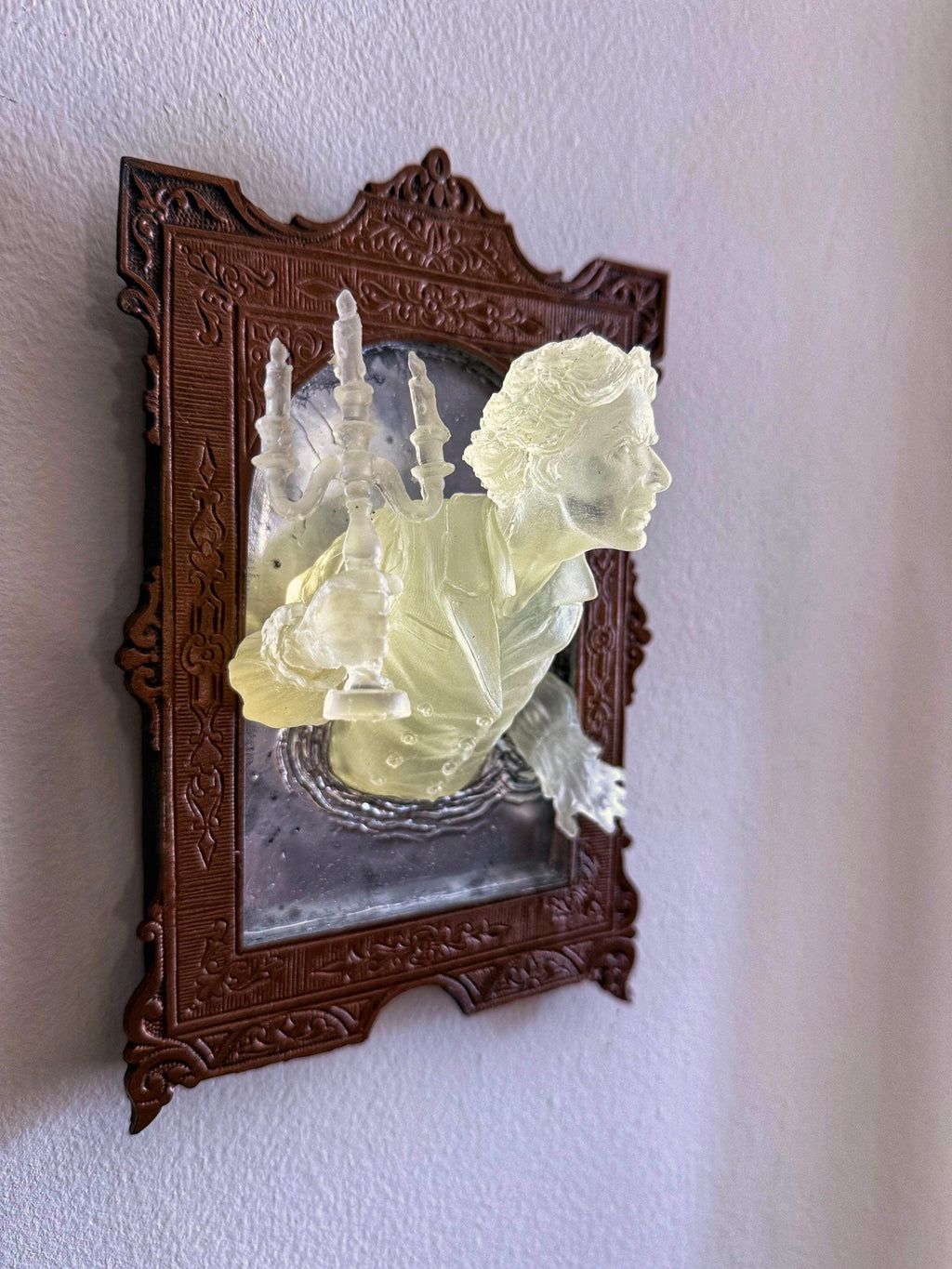 Gentleman Ghost in the Mirror Wall Plaque — Glow in the Dark