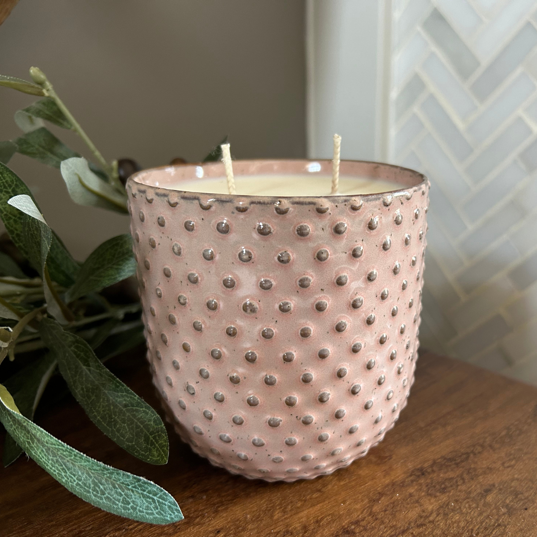 Spring Home Decor Dusty Pink Limited Edition Soy Candle