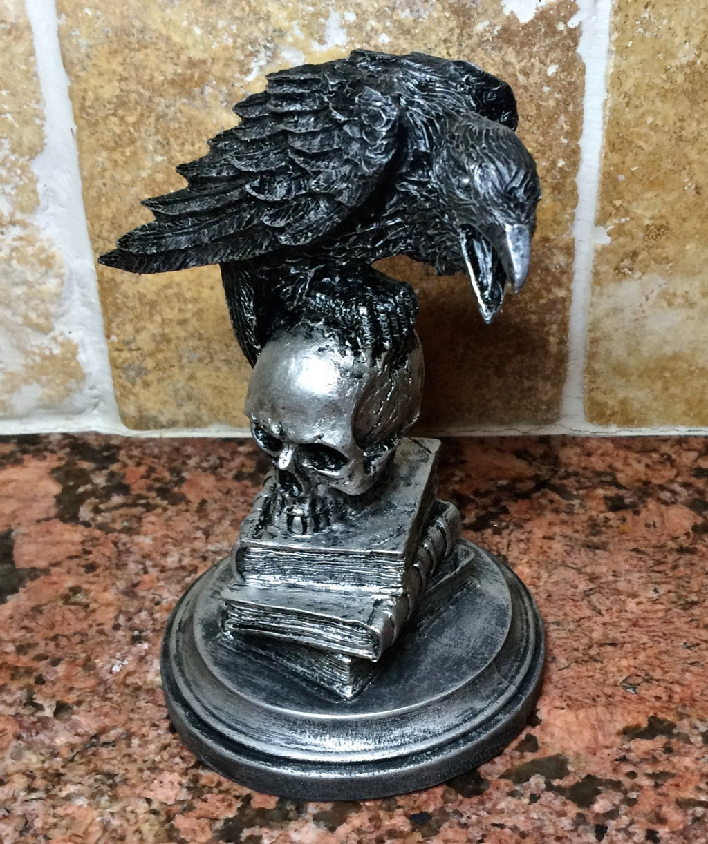Poe's Raven Hand-Painted Resin Figurine
