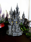 Castle Dracula Sculpture with LED Tea Light
