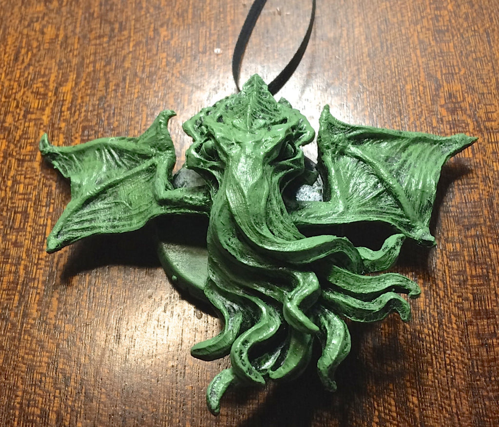 Cthulhu Head Hand-Painted Resin Ornament
