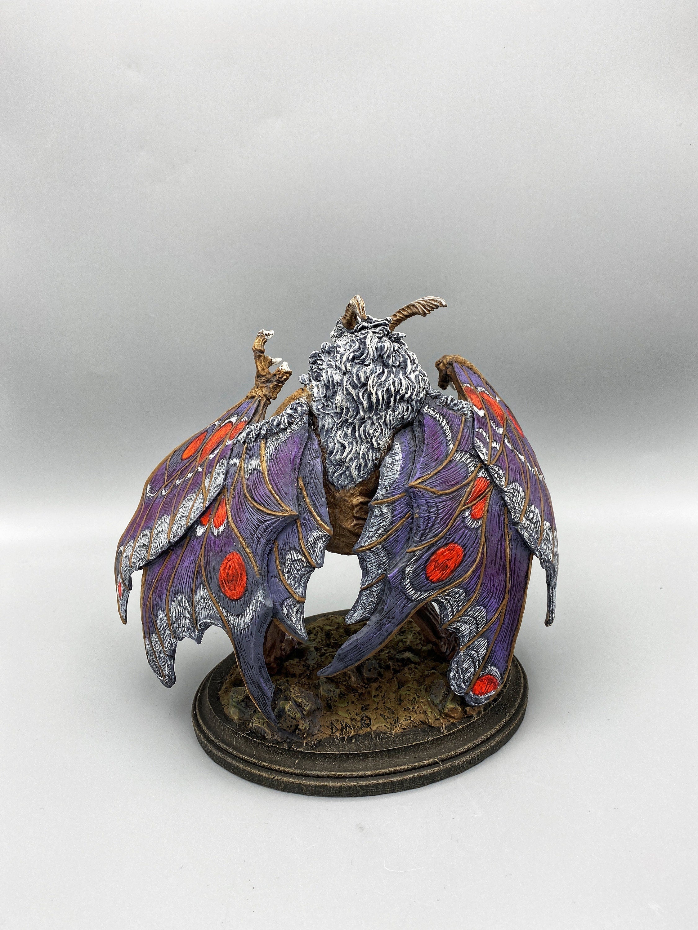 Mothman Hand-Painted Resin Figurine — Full Color