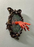 Spectral Hand Wall Plaque — Blood Red