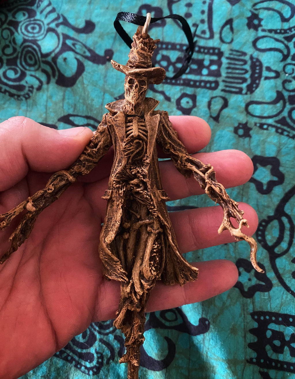 Scarecrow Hand-Painted Resin Ornament