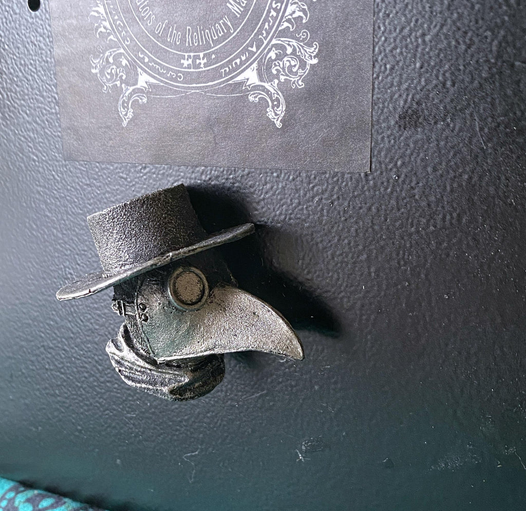 Plague Doctor Hand-Painted Resin Magnet