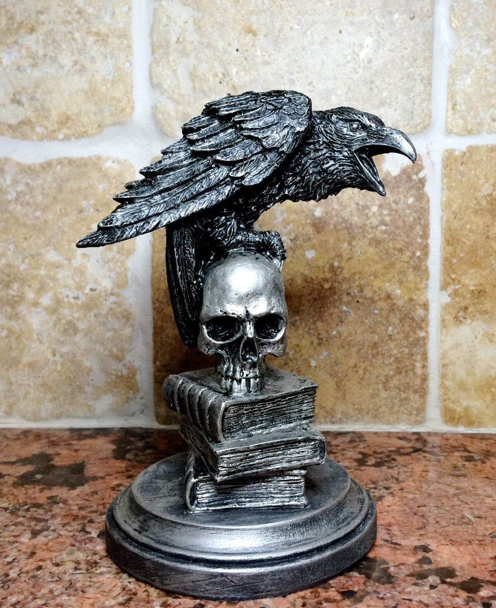 Poe's Raven Hand-Painted Resin Figurine
