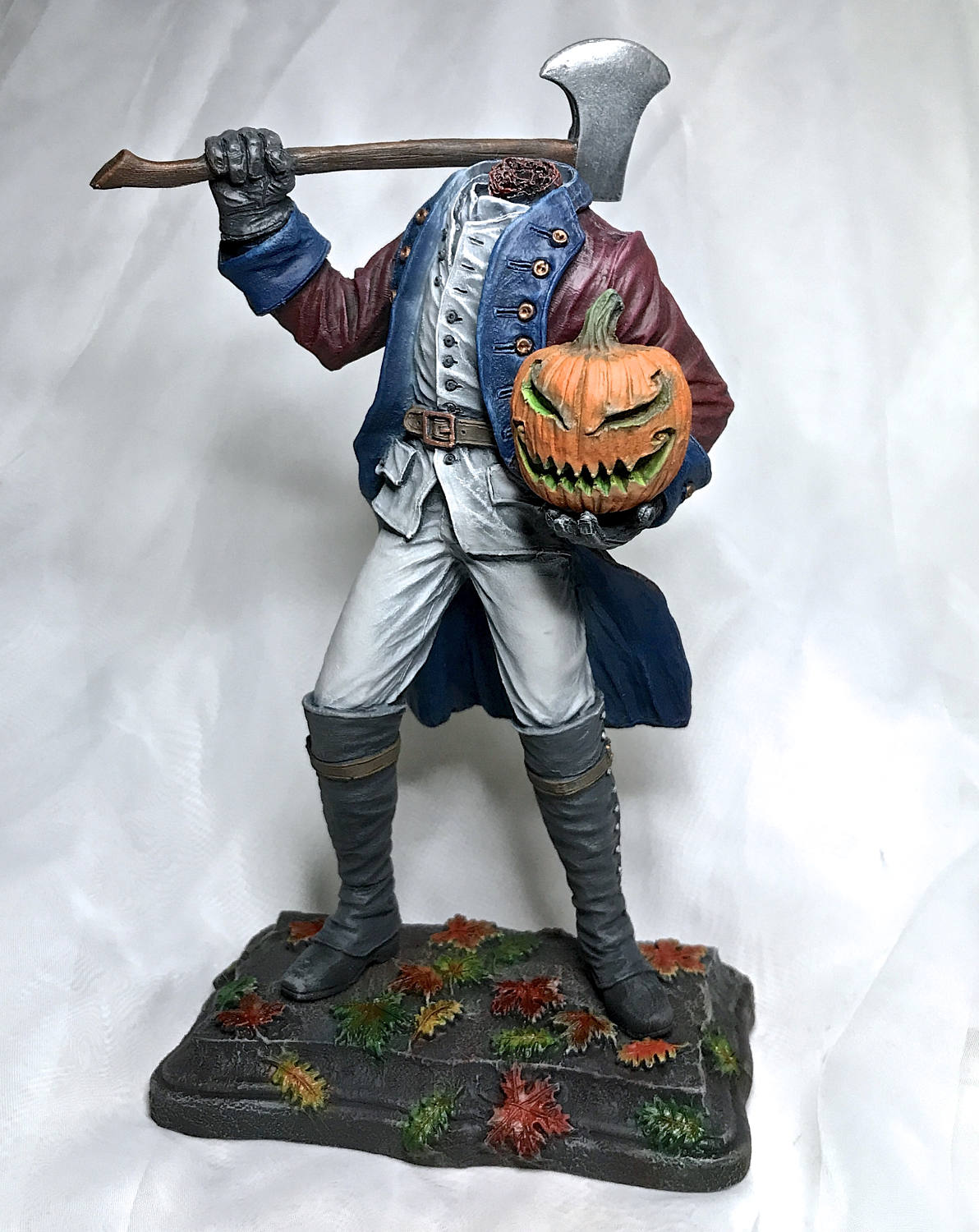 Headless Horseman Hand-Painted Resin Figurine — Full Color