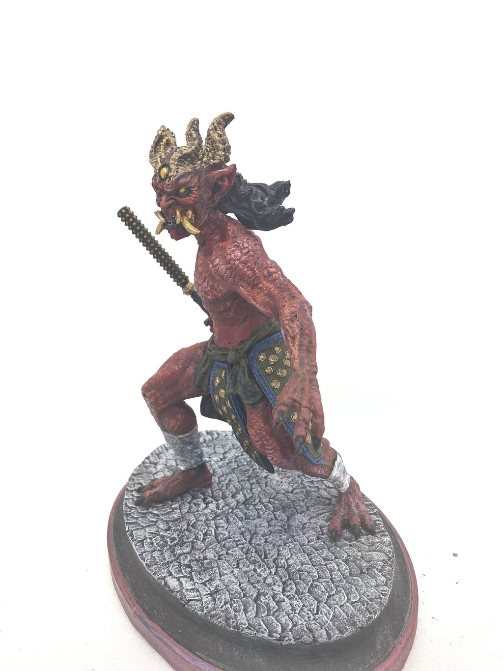 Oni Statue — Full Color Red