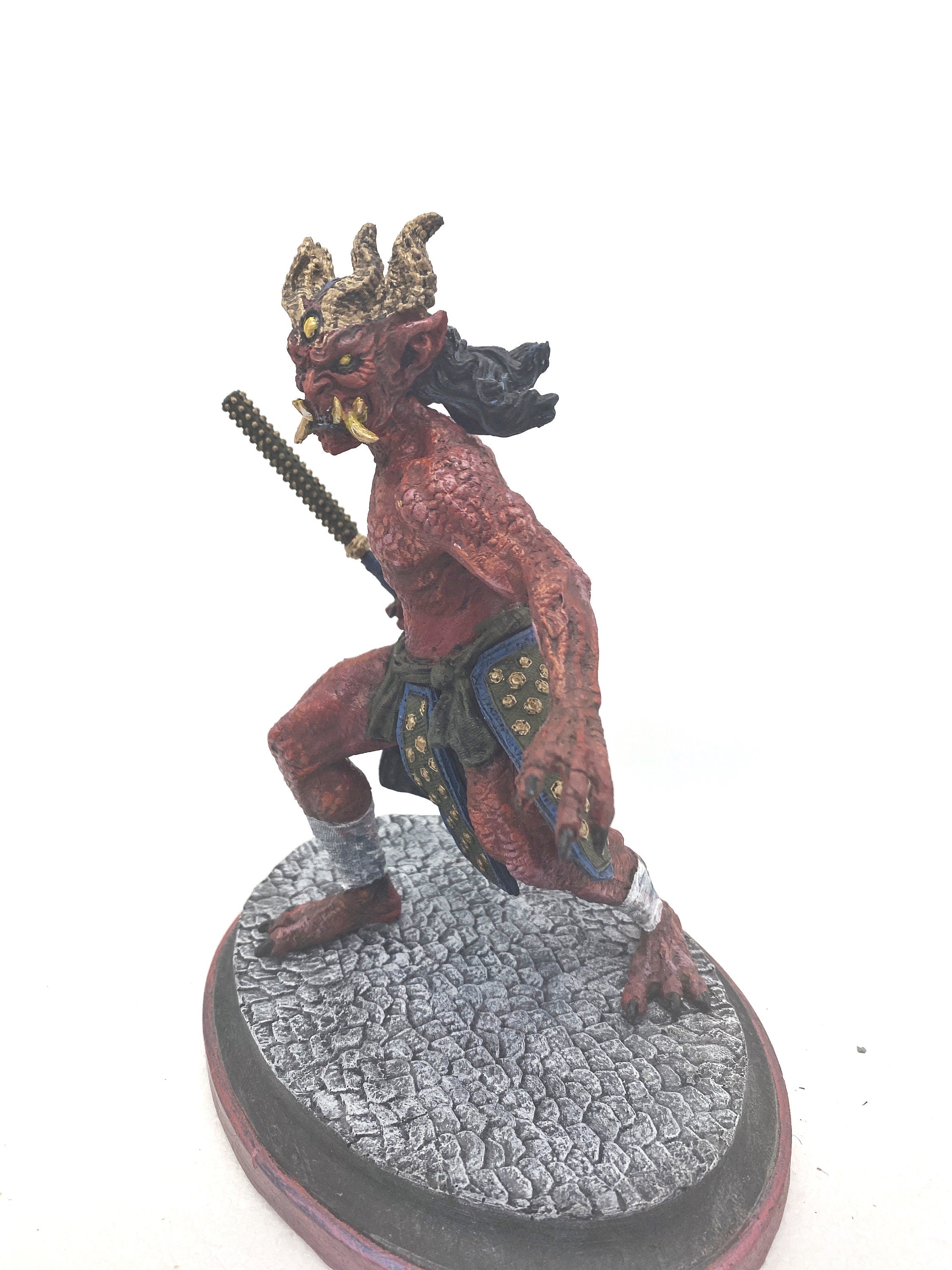 Oni Statue — Full Color Red