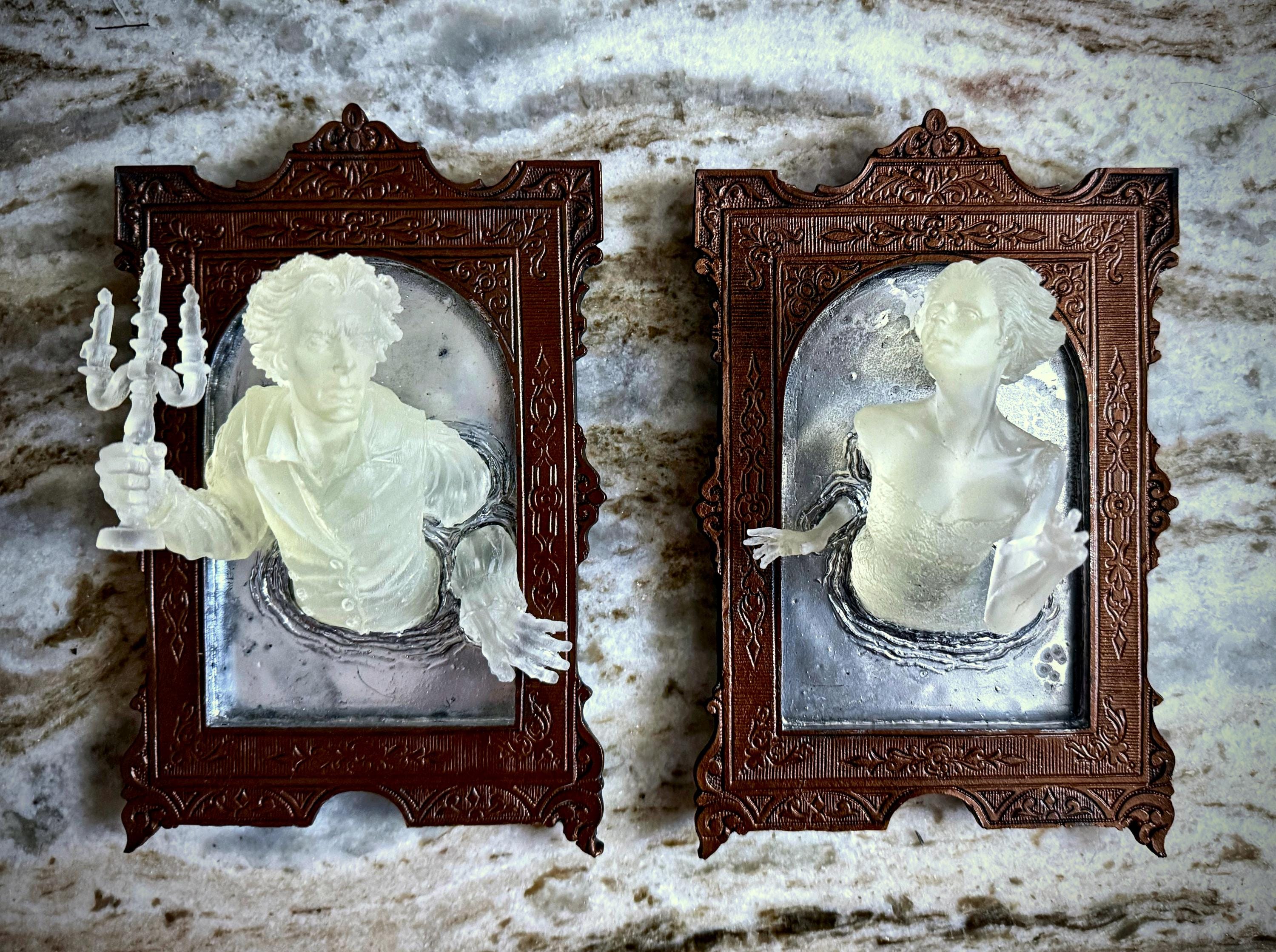 Gentleman Ghost in the Mirror Wall Plaque — Glow in the Dark