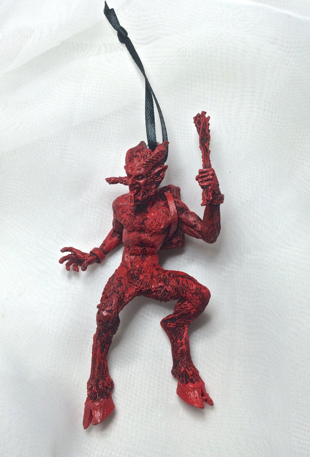 Krampus Hand-Painted Resin Ornament