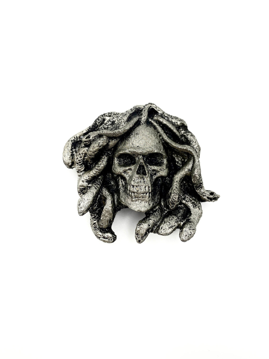 Medusa Skull Hand-Painted Resin Magnet