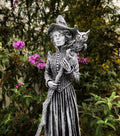 Victorian Witch Hand-Painted Resin Figurine