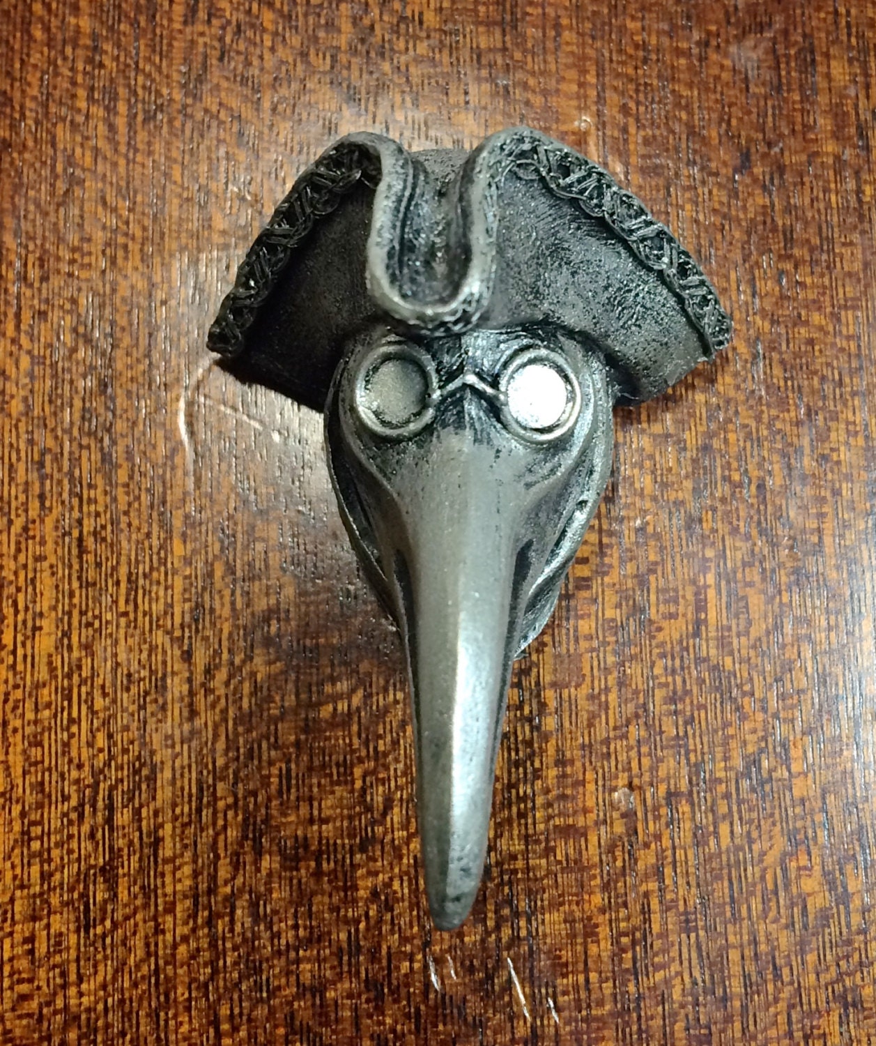 Venetian Plague Doctor Hand-Painted Resin Magnet