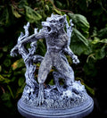 Werewolf Hand-Painted Grayscale Resin Figurine