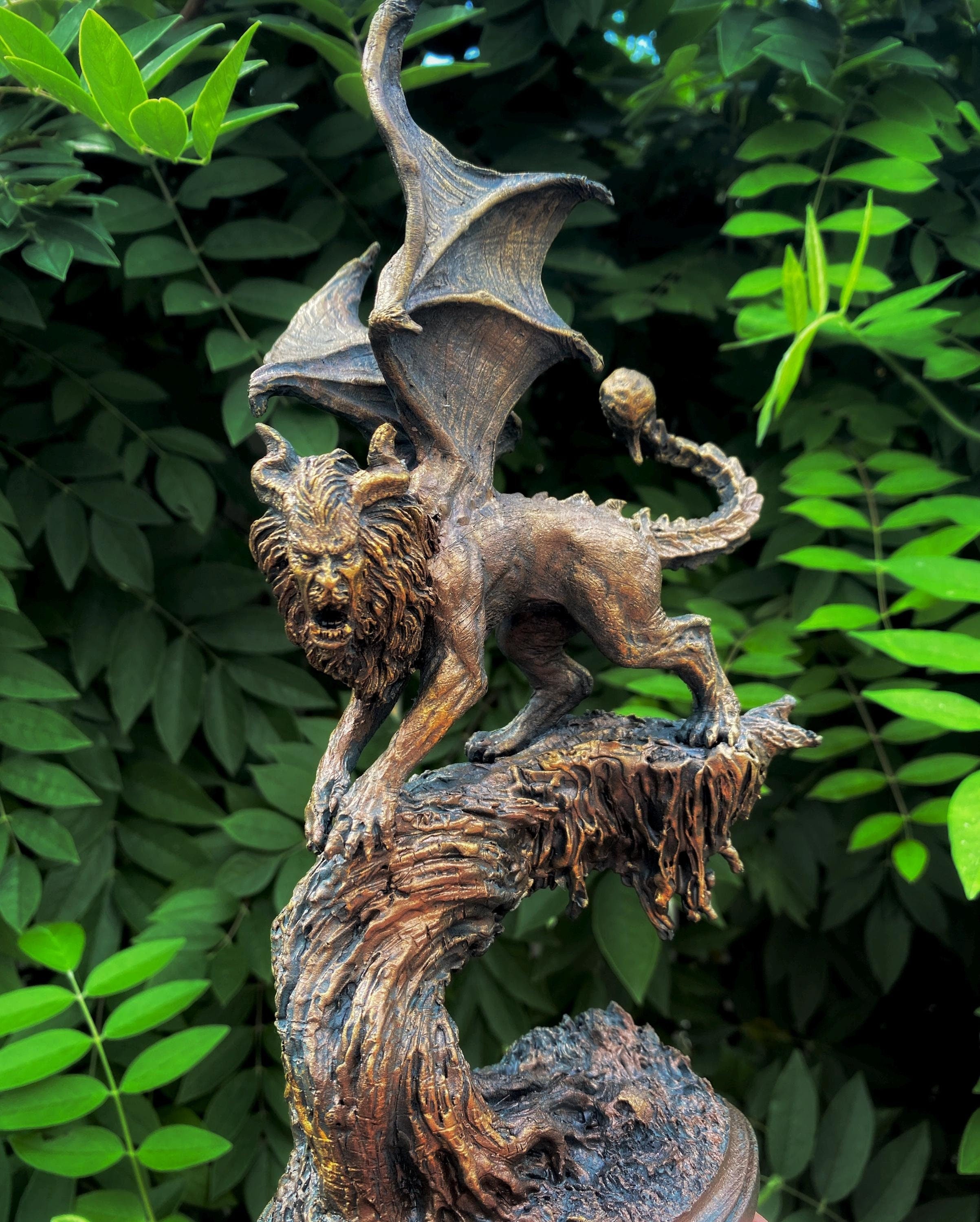 Manticore Hand-Painted Resin Figurine