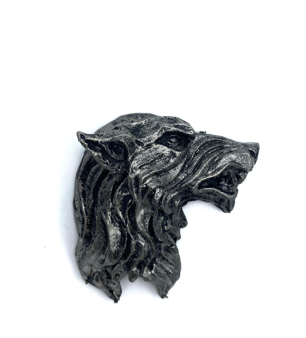 Wolf's Head Hand-Painted Resin Magnet