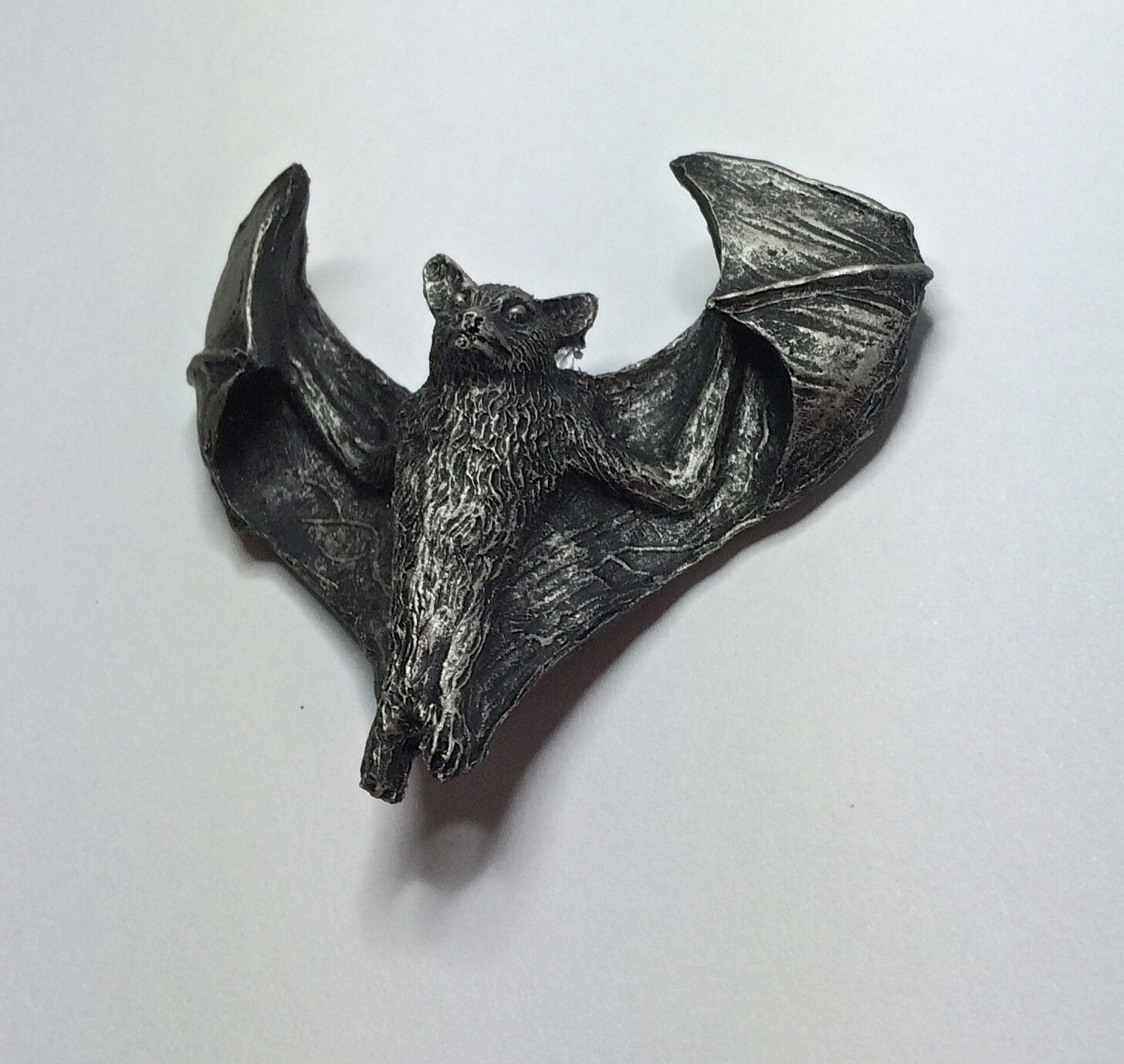 Soaring Bat Hand-Painted Resin Magnet