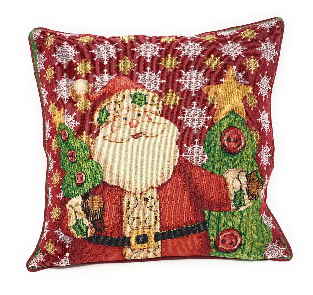 Santa Claus Is Coming to Town Throw Pillow Cover