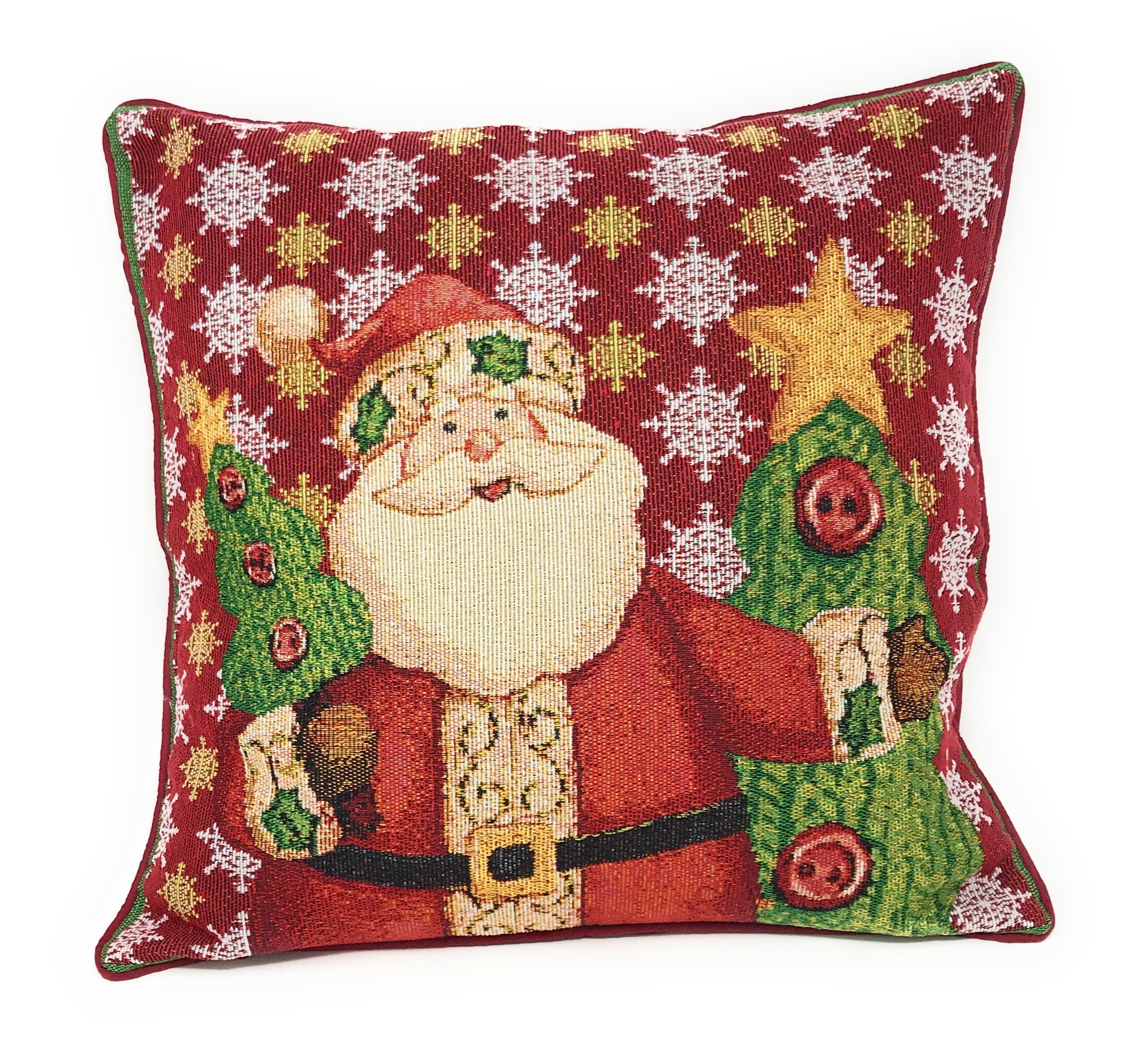 Santa Claus Is Coming to Town Throw Pillow Cover