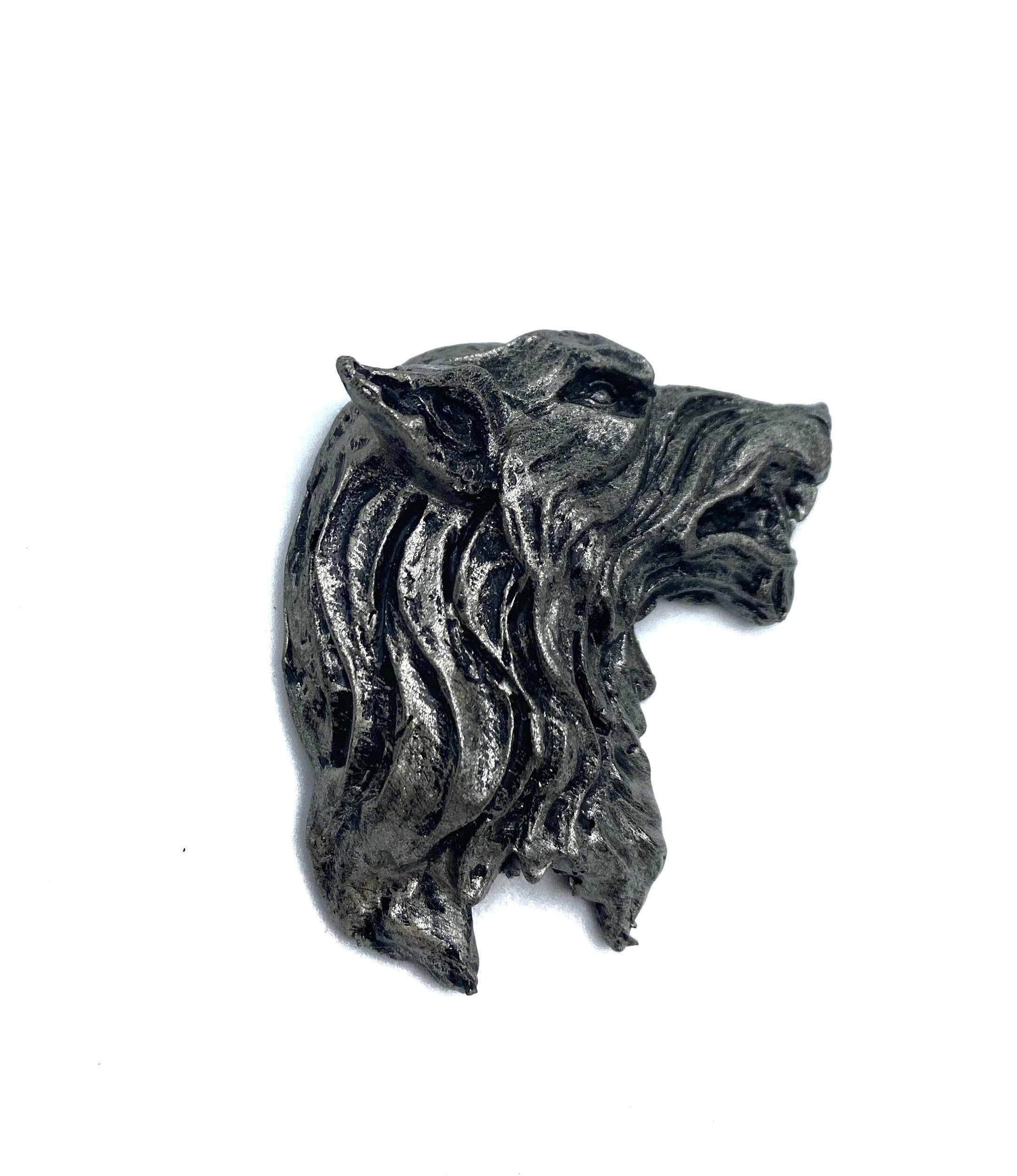 Wolf's Head Hand-Painted Resin Magnet