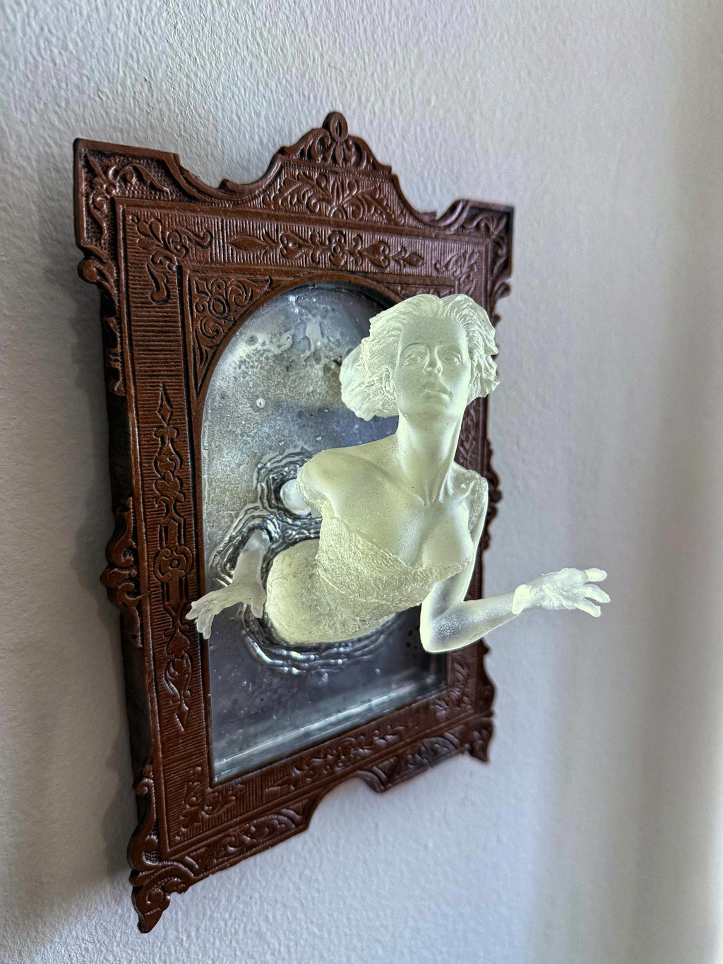 Ghost in the Mirror Wall Plaque — Glow in the Dark Resin