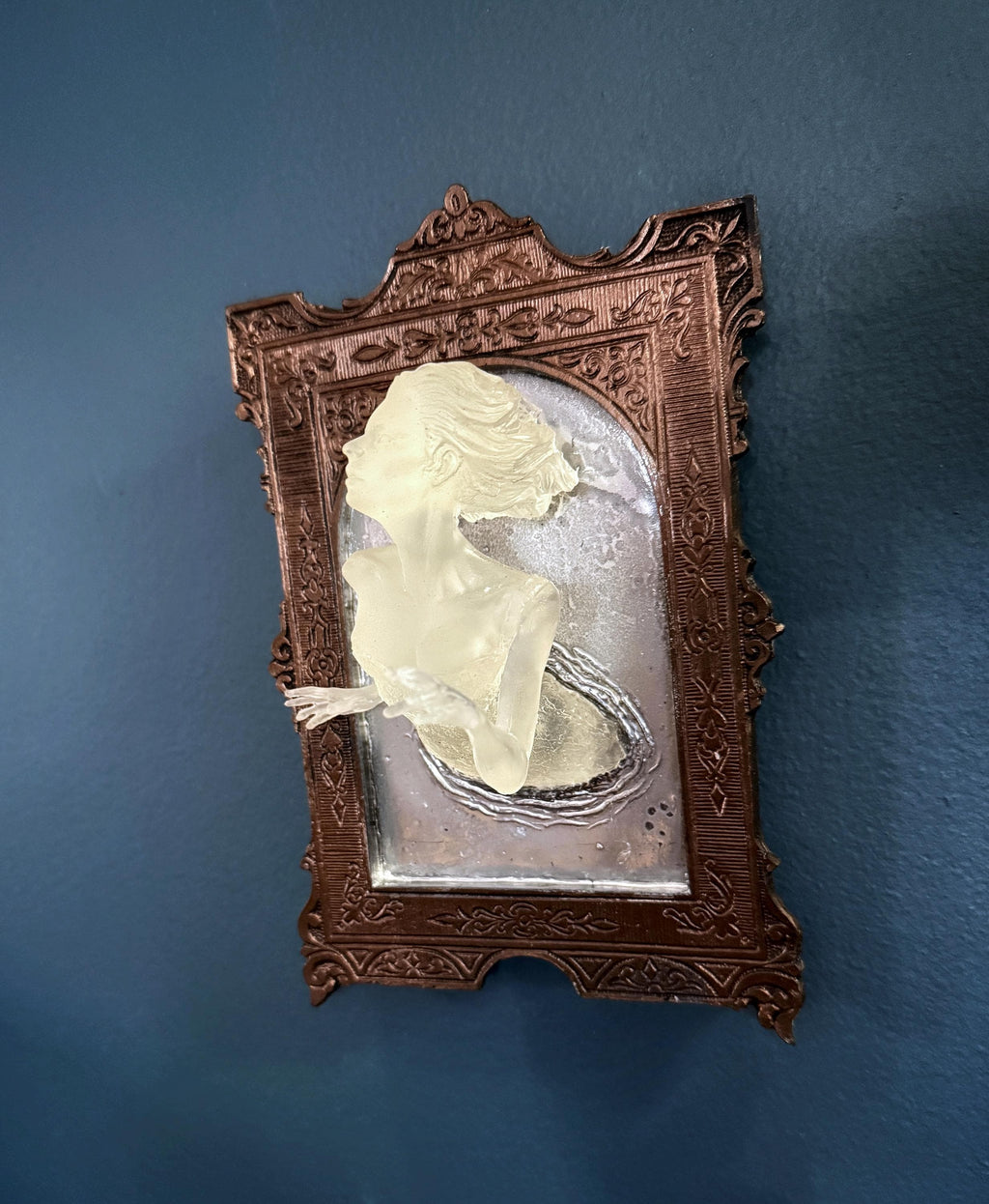 Ghost in the Mirror Wall Plaque — Glow in the Dark Resin