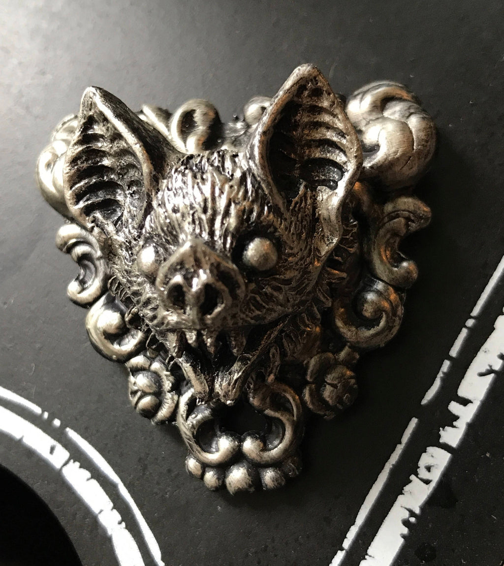 Vampire Bat Hand-Painted Resin Magnet