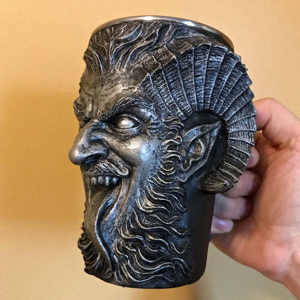Krampus Mug — Pewter Finish