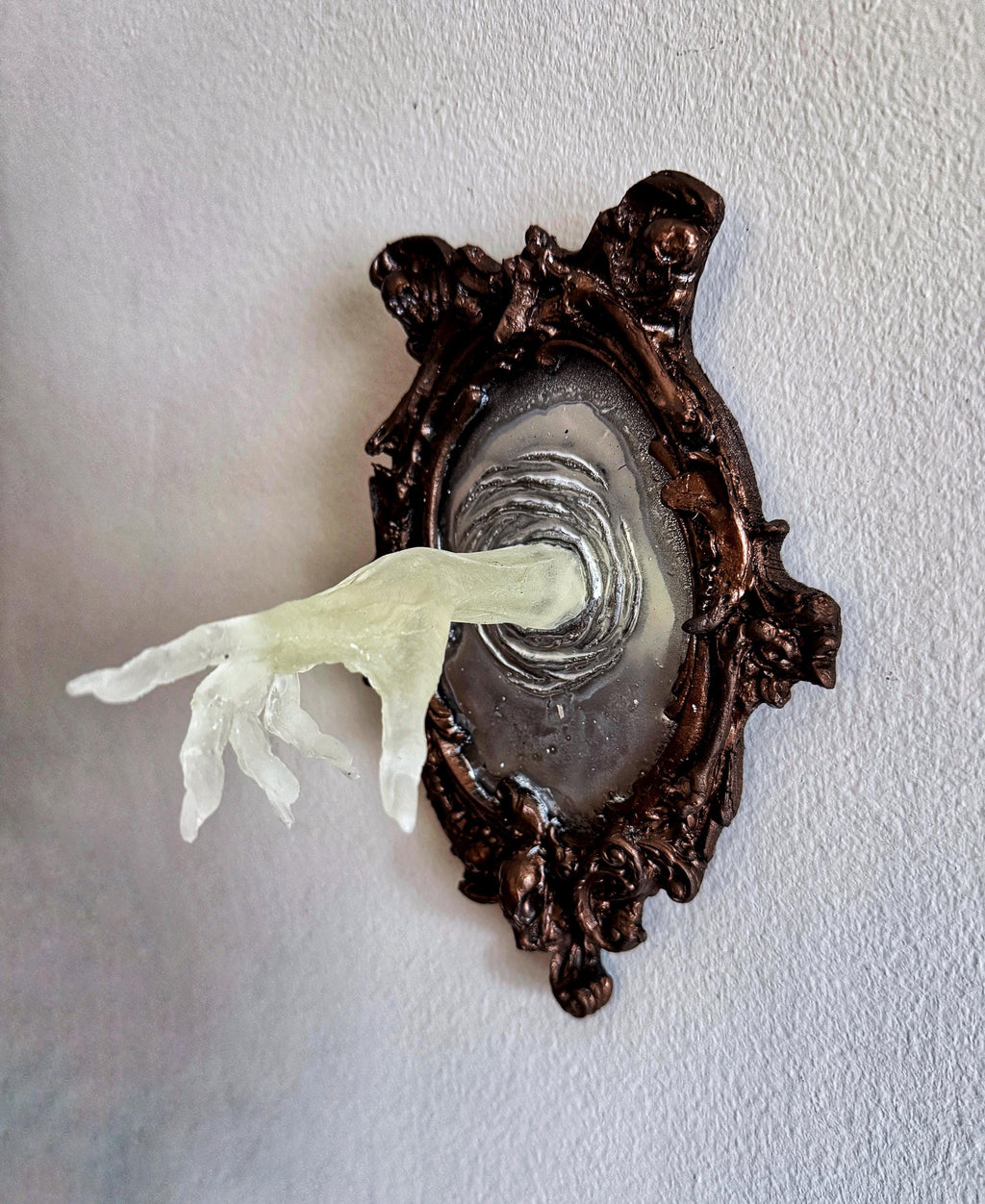Spectral Hand Wall Plaque — Glow in the Dark