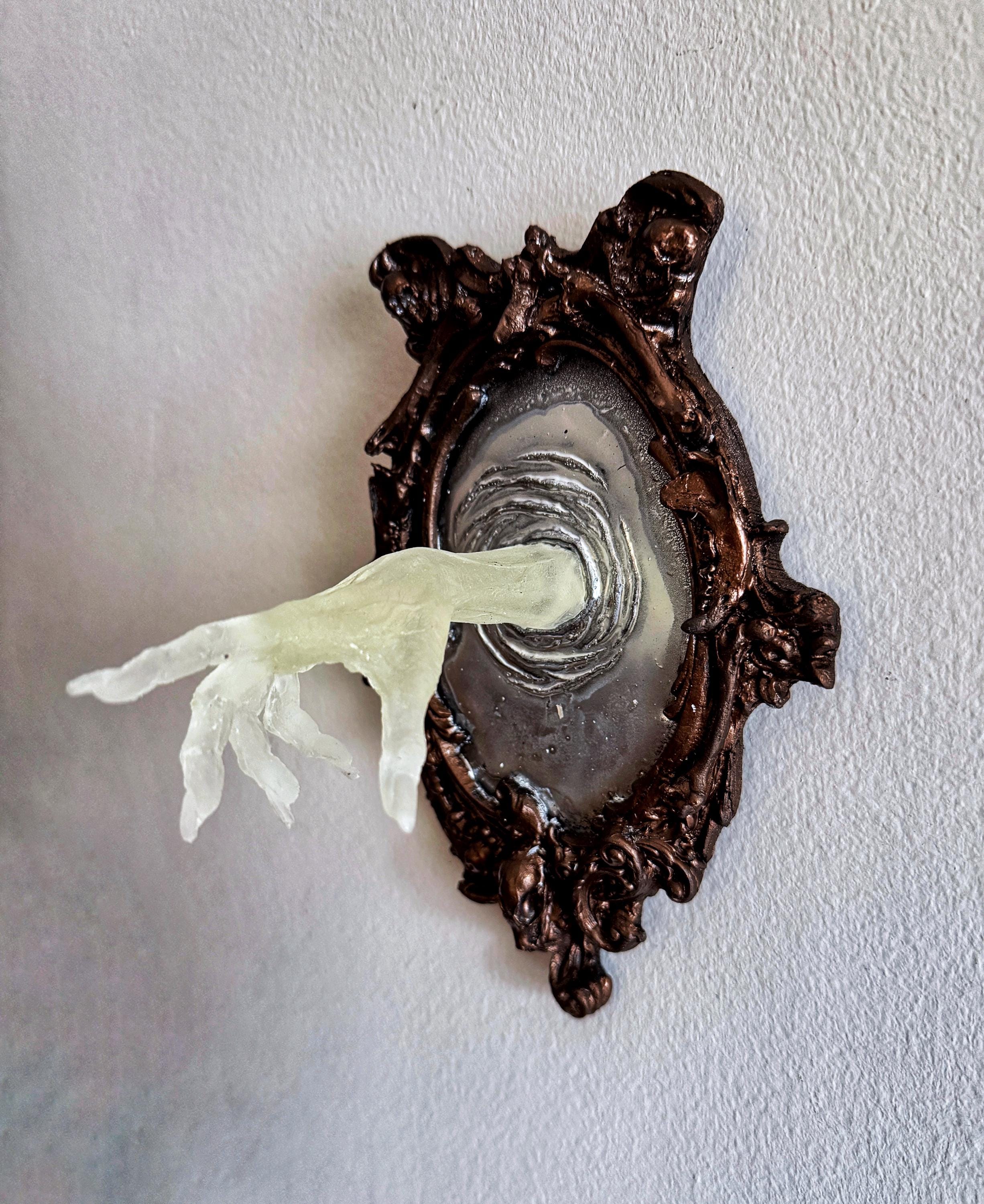 Spectral Hand Wall Plaque — Glow in the Dark