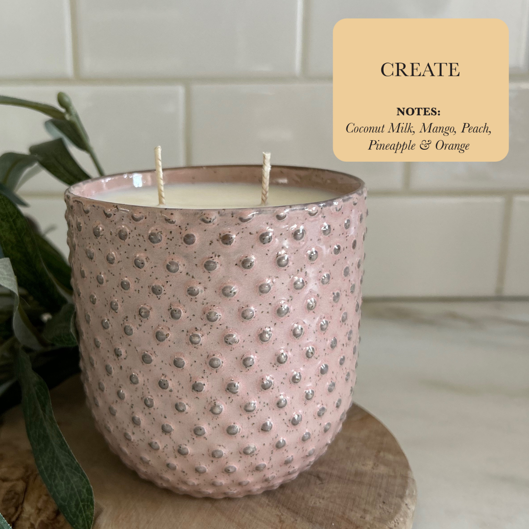 Spring Home Decor Dusty Pink Limited Edition Soy Candle