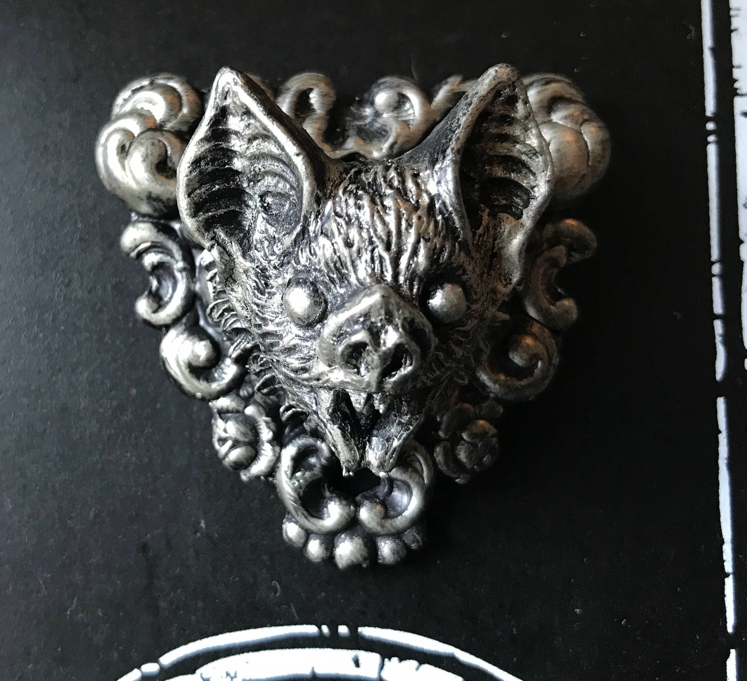 Vampire Bat Hand-Painted Resin Magnet