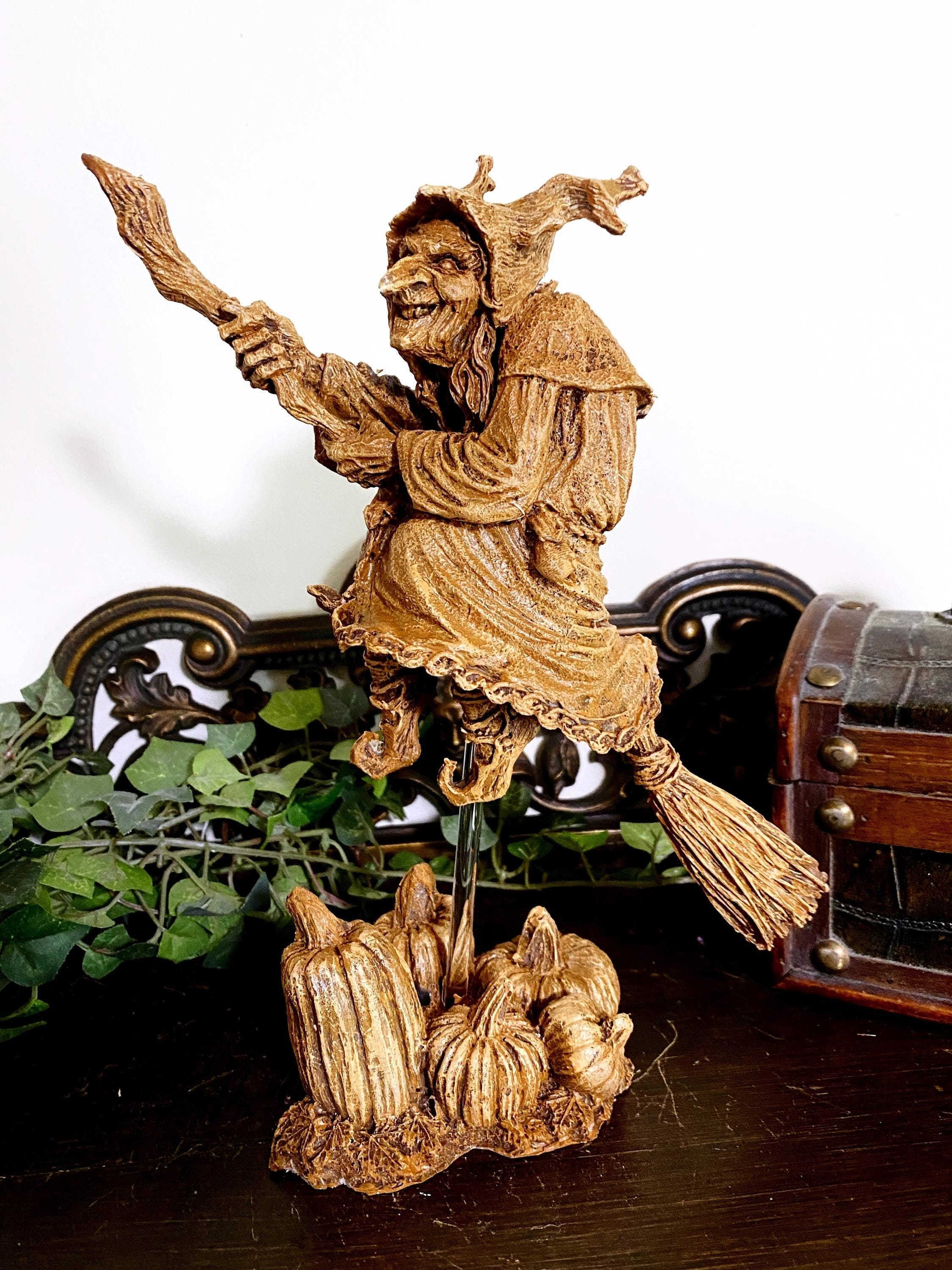 La Befana the Witch Hand-Painted Resin Figurine