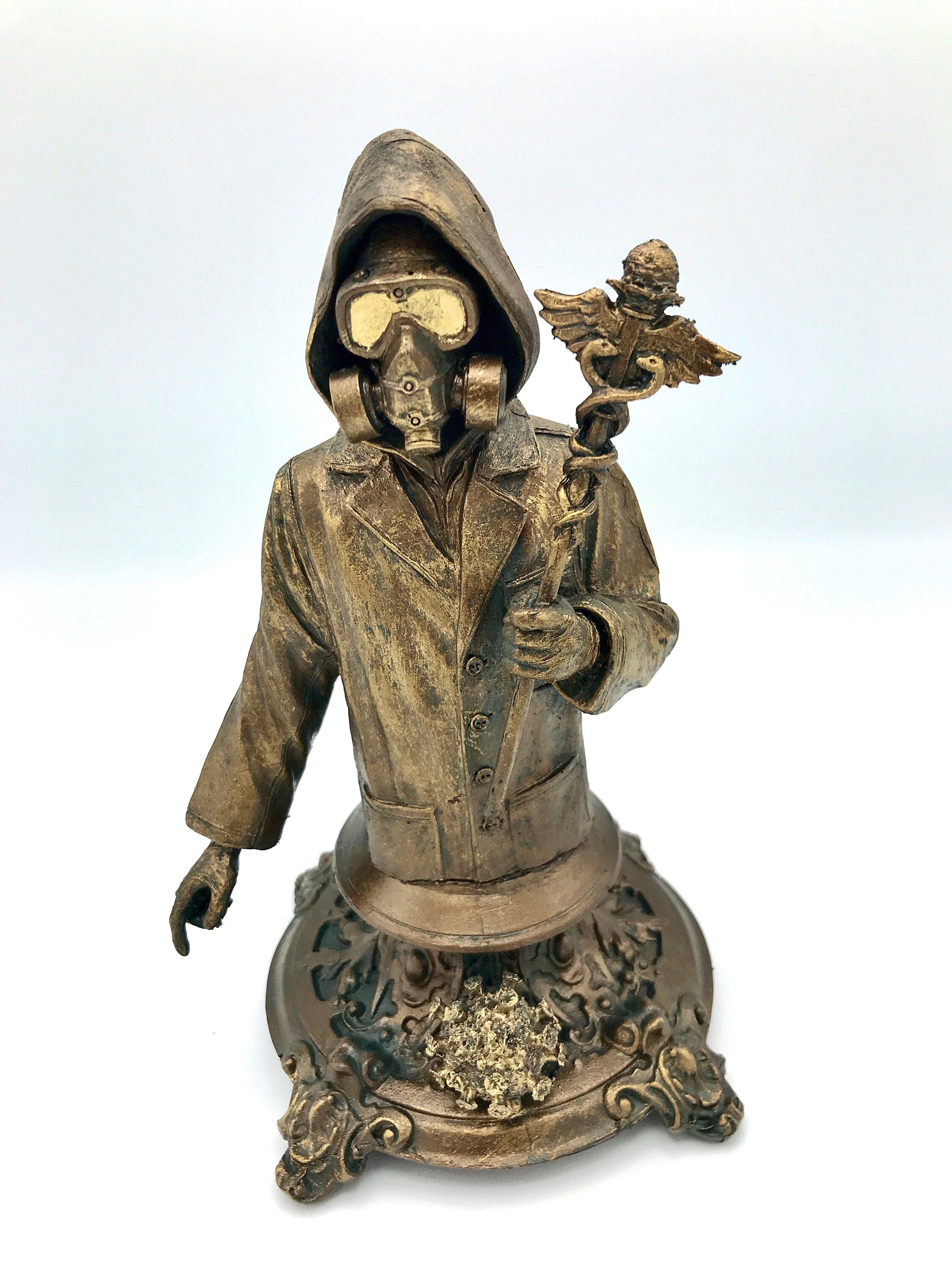 Healthcare Worker Bust — Bronze Finish