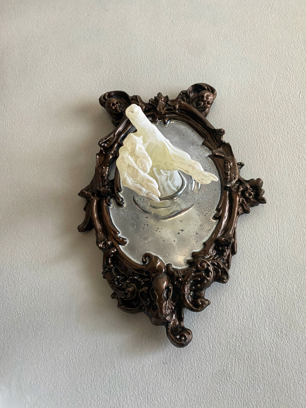 Spectral Hand Wall Plaque — Large White