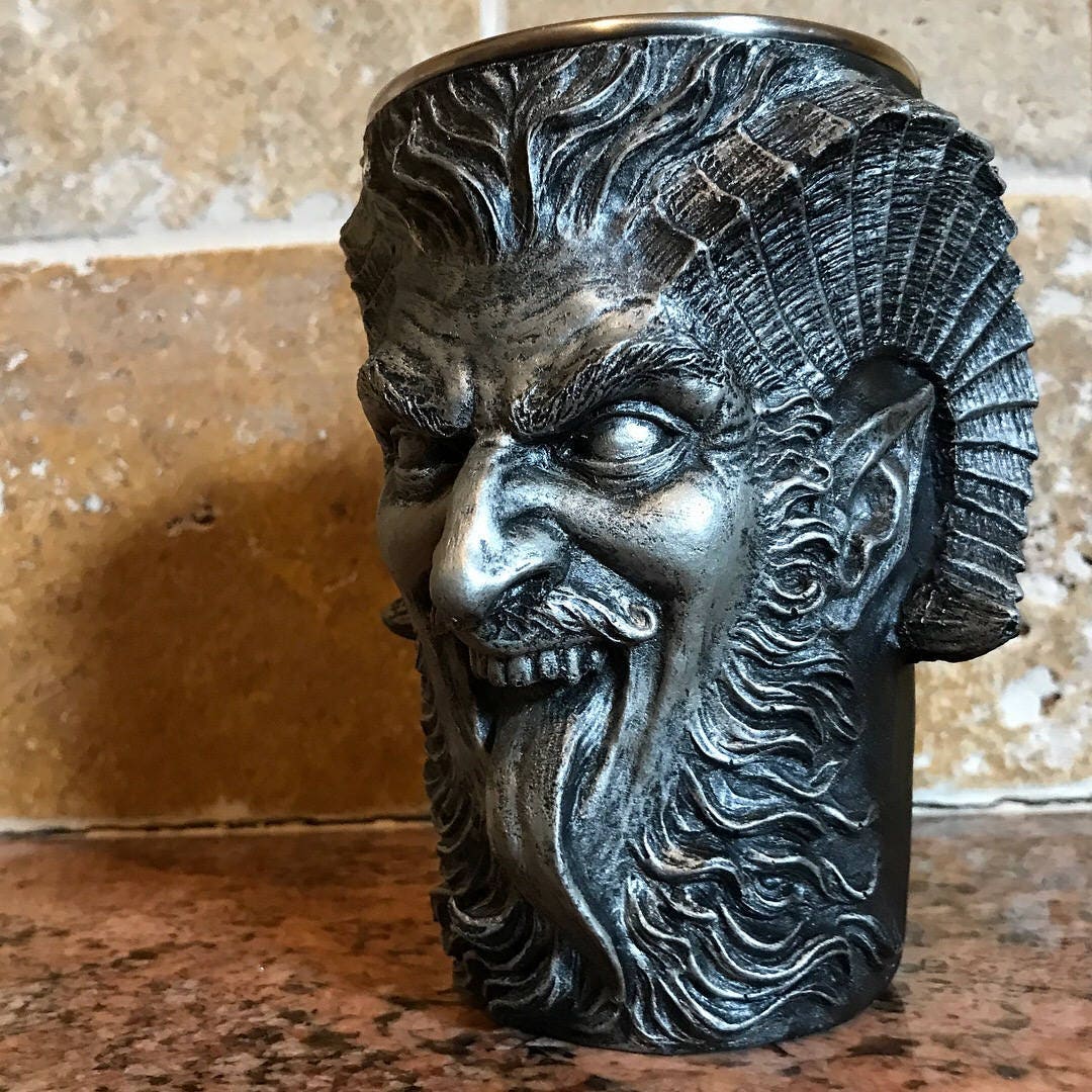 Krampus Mug — Pewter Finish