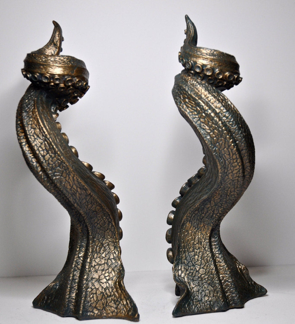 Tentacle Candlestick Holders — Pair