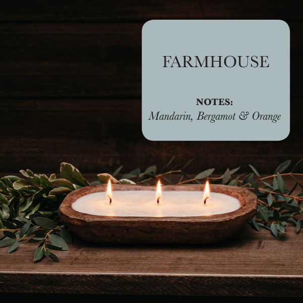 3-Wick Dough Bowl Candle- Farmhouse Scent